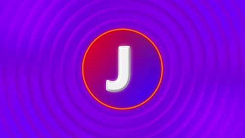 Alphabet Logo Letter J Animation