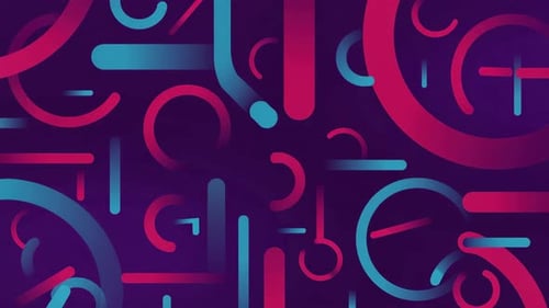Abstrakter neongeometrischer Bewegungsgrafik-Hintergrund