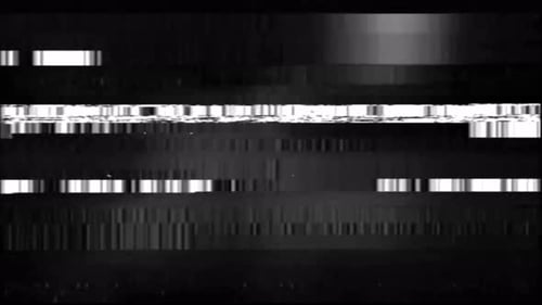 Digital Glitch and Static Screen Noise Transition