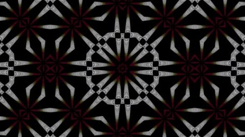 Abstract Kaleidoscope Geometric Pattern Loop Background Motion Graphic