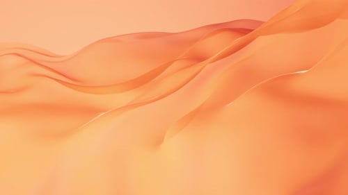 Fluid Orange Abstract Waves Seamless Loop