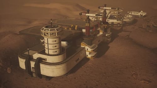 Mars Colony Features Advanced Habitats and Scientific Facilities