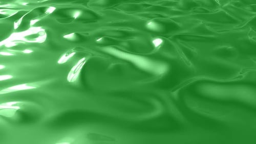 Green Wavy Abstract Background Loop