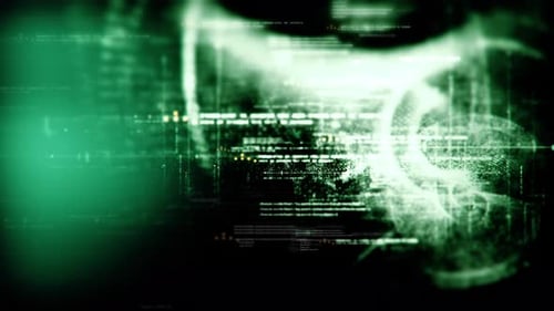 Abstract Futuristic Digital Data Technology Background