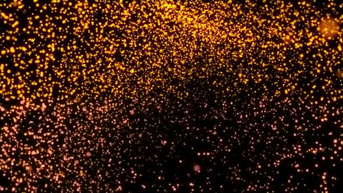 Abstract Golden Particle Wave Flow Background Loop V8