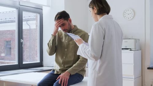 Sad Patient Exam Healthcare Concern