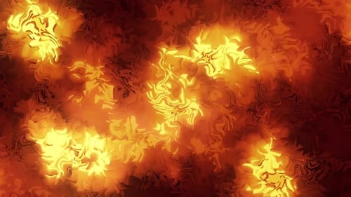 Fiery Fantasy Abstract Glow