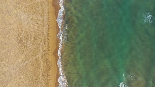 Ocean View Beach. Ocean Beach, beautiful landscape, travel and vacation. Aerial view of sandy beach