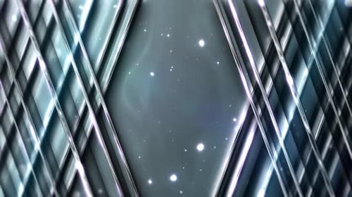 Elegant Futuristic Geometric Lines Reveal Animation