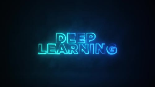 Neon Glowing Deep Learning Title Animation
