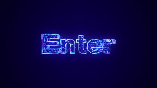 Futuristic Neon Digital Text Reveal Opener