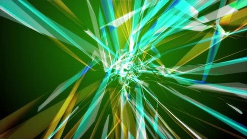 Abstract Geometric Light Ray Tunnel Background Animation