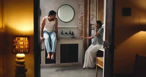 Young Couple Sharing a Special Moment at Home