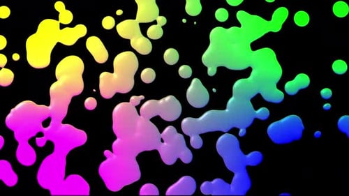 Creative fusion of ink drops and bright pigments Dynamic splashes forming unique abstract shapes Bol