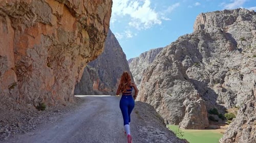 Running Through Rocky Trail