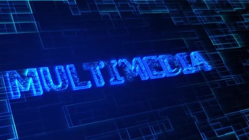 Multimedia text animation 4k. Vd 734