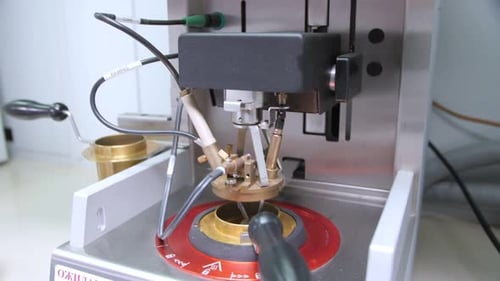Close-up of Lab Equipment Testing Apparatus