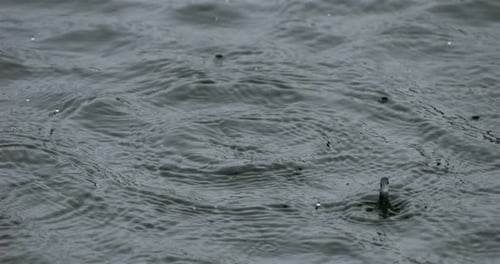 Droping rain during a storm