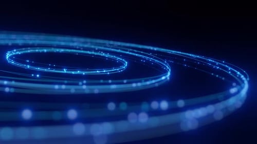 Futuristischer Glasfaser-Technologie-Konzepthintergrund