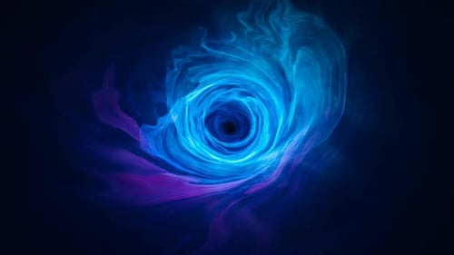 Abstrakte Aquarellspirale