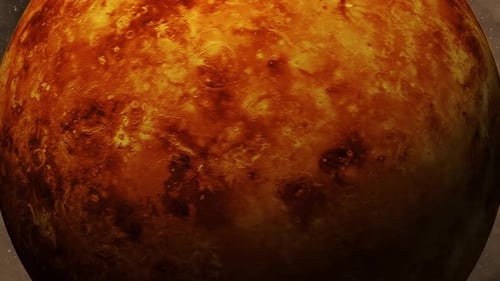 3D-Venus-Oberflächenplanet In der Galaxie herauszoomen