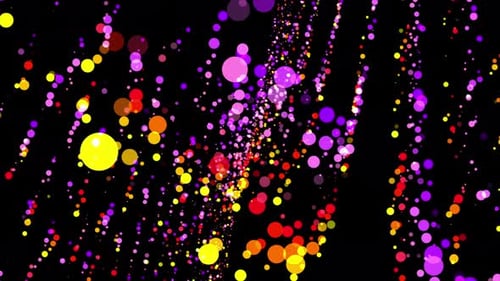 Abstract Colorful Particles Background Loop V2