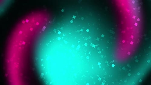 Abstract Neon Swirl Particles Background Loop