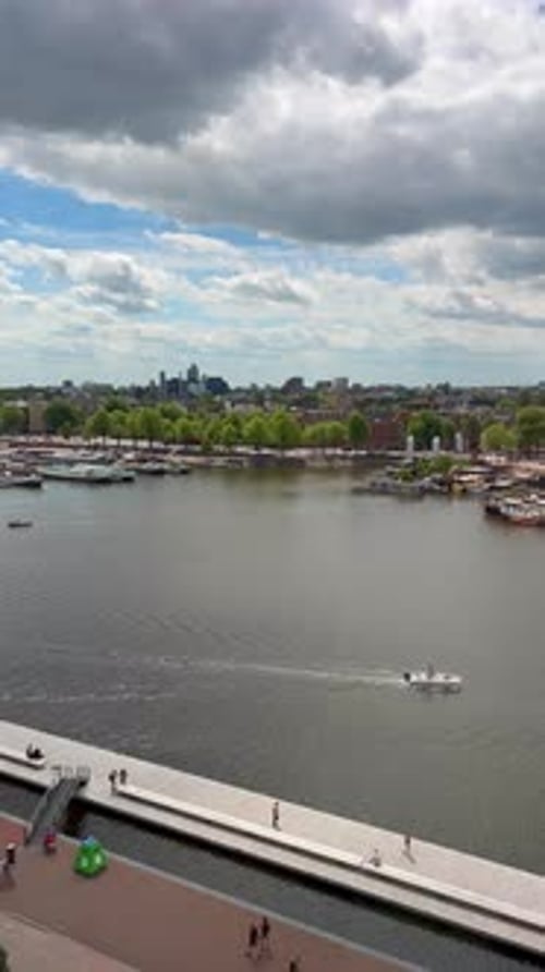Vertical Embankment In The City Of Amsterdam