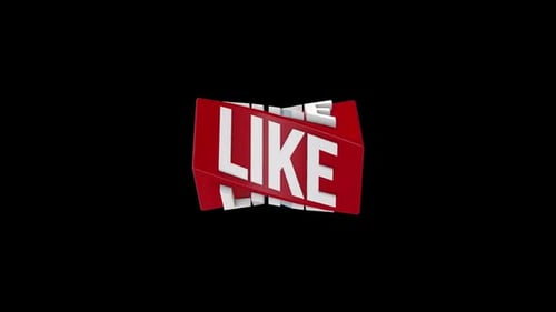 Social Media Like 3D Text Rotation Animation