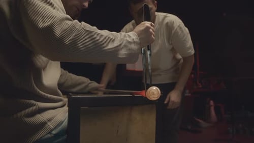 Glassblowing Artistry in a Workshop