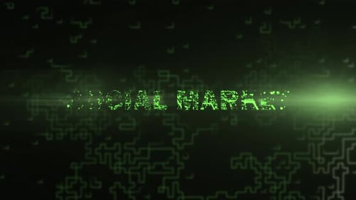 Marché social - Animation de texte numérique