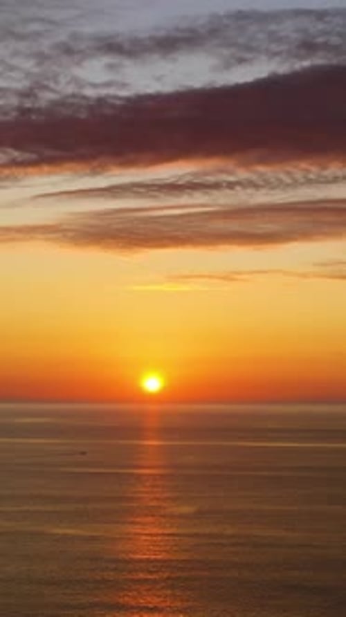 Tropical Sunset Over the Sea