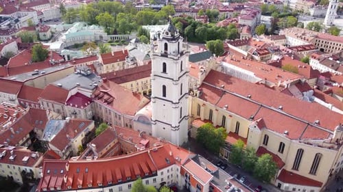 AERIAL Vilnius University Tower, Lithuania