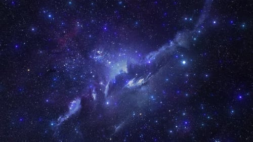Animated Deep Space Nebula and Stars Background Loop