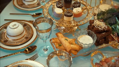 mesa festiva y deliciosa