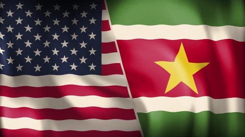 Usa And Suriname Background Loop