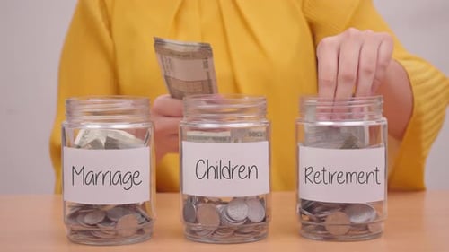 Woman Planning for Marriage Children and Retirement