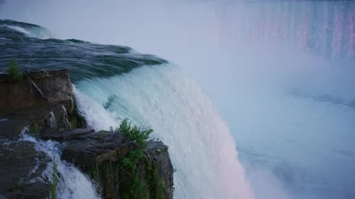 Close up view of Niagara Falls