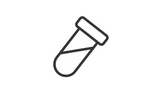 Animated Test Tube with Filling Liquid Icon