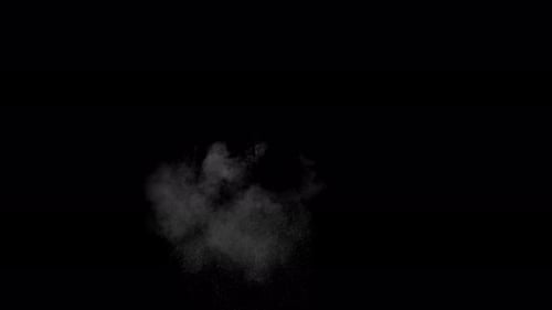 Mojave Collection: Dust smoke effect fading down shot at 30fps