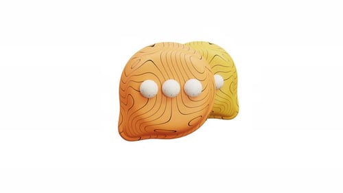 3D Animation Chat Bubbles With Typing Dots