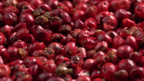 Fresh Pink Peppercorns Close Up