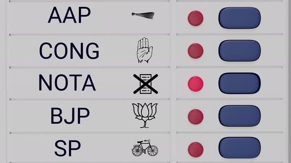 Nota button pressing on EVM Machine, Infographics Motion Graphics ft ...
