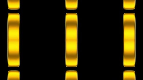 Seamless Golden Abstract Oval Pattern Morphing Loop