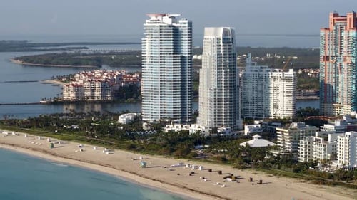 Miami Beach Aerial Drone Flyover