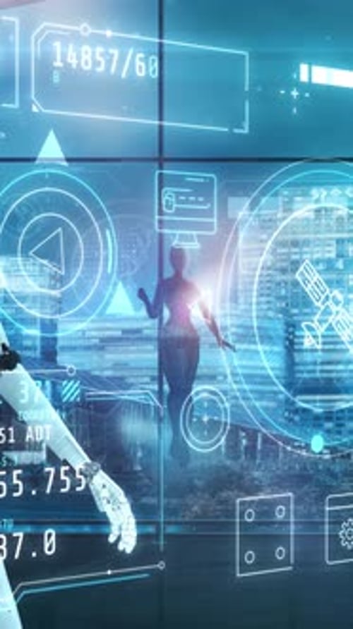 Android Works with Communication Systems 3D Render