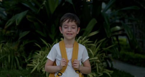 Portrait Handsome Child of a Happy Cute School Boy a Smiling School Boy Cute Little Boy with a