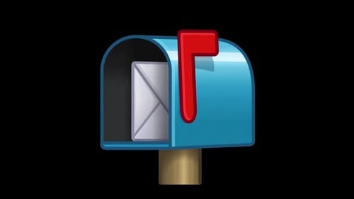 Animated Mailbox with Flag Movement for Mail Notification