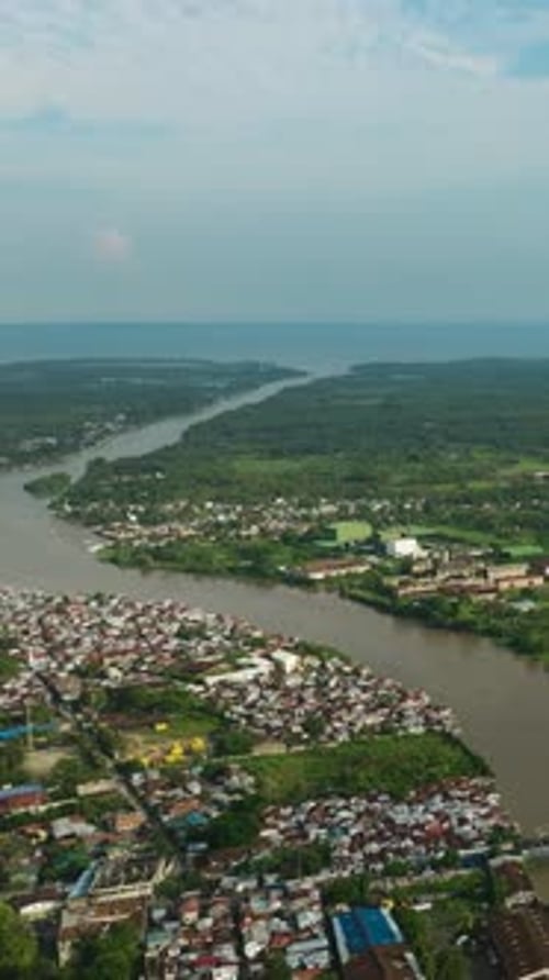 Cityscape Cotabato City in the Philippines
