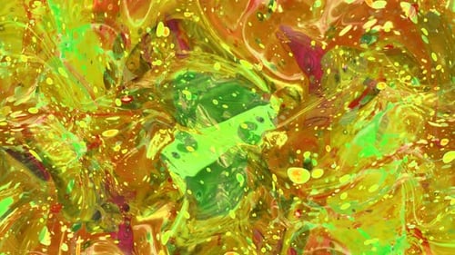 Vibrant Abstract Fluid Paint Swirl Motion Background